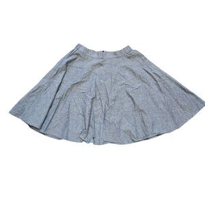 Vtg 1849 Authentic Ranchwear Skirt Womens M Chambray Elastic Waist Cowgirl Boho